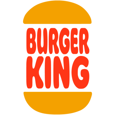 Top and bottom of a burger bun with Burger King written in between