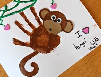 Monkey Hand Print