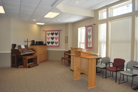 Machias Pines Chapel located on the 2nd floor