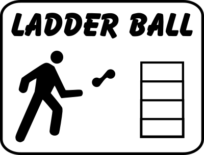 Person playing ladder ball