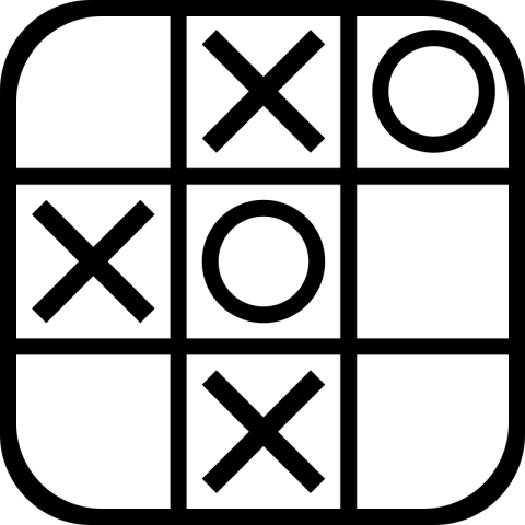 3 rows and 3 columns that have either an X or O in them