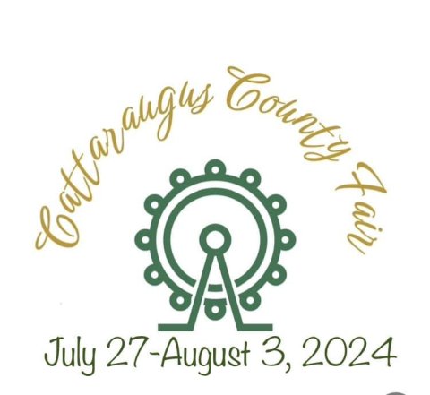 Cattaraugus County Fair with a Feris wheel in the middle July 27th-August3rd