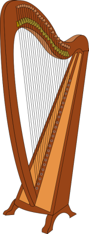 A musical instrument called the Harp