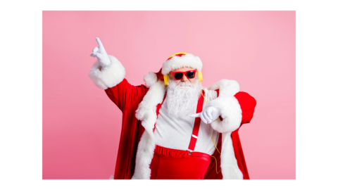 Santa with glasses