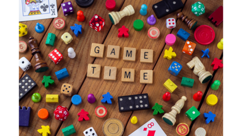 Variety of board game playing pieces