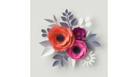 Flowers made out of paper