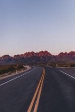 Road with mountains up ahead