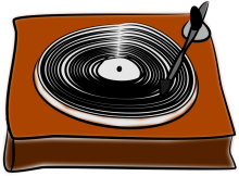 Vinyl record player