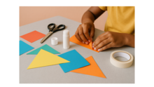 paper, scissors and glue